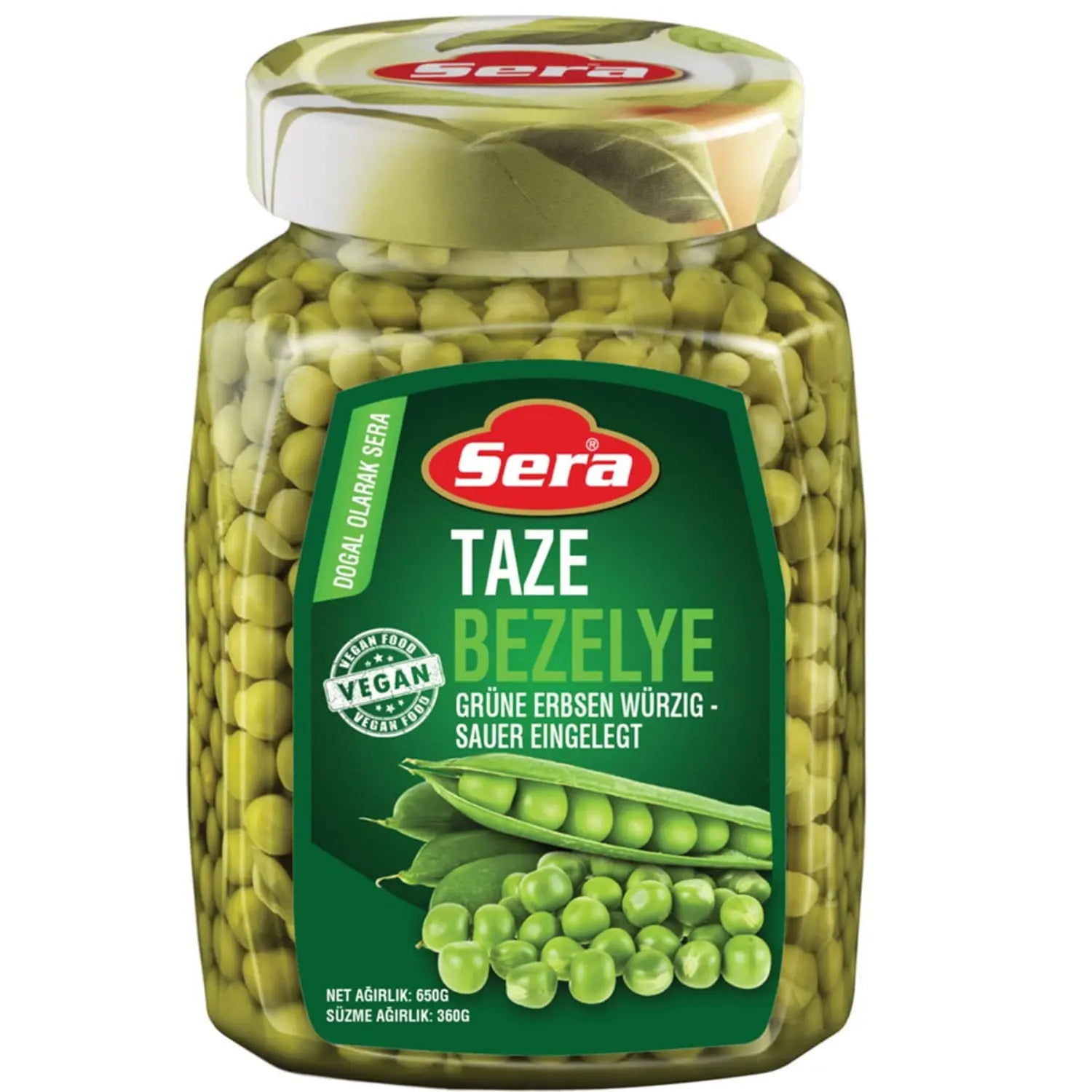 Junge Grüne Erbsen 650g – Würzig-Sauer Eingelegt – Anka Food