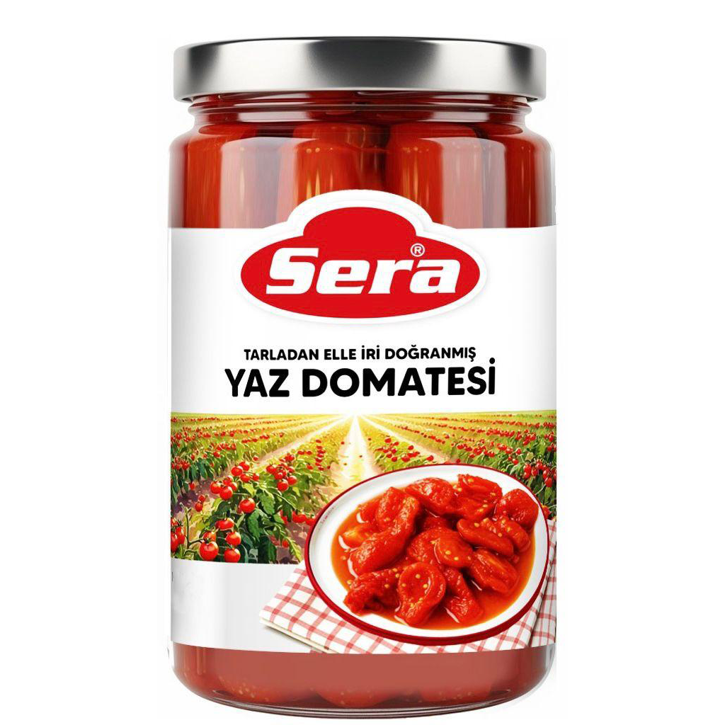 Traditionell von Hand geschnittene Sommertomaten im Glas – 670 g