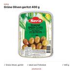 Sera Grüne Oliven geritzt 400 g – Anka Food
