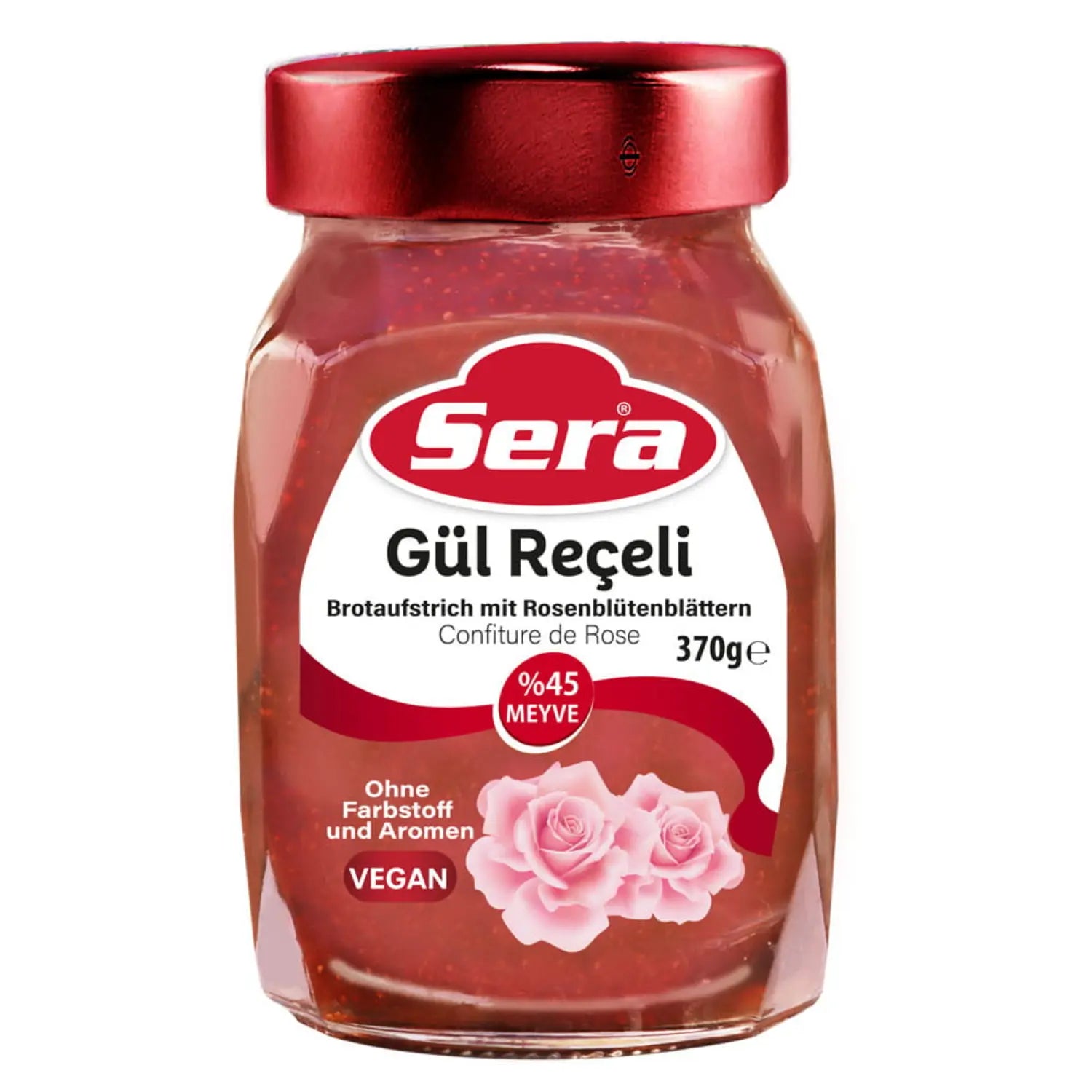 Sera Brotaufstrich mit Rosenblütenblättern 370g – Anka Food