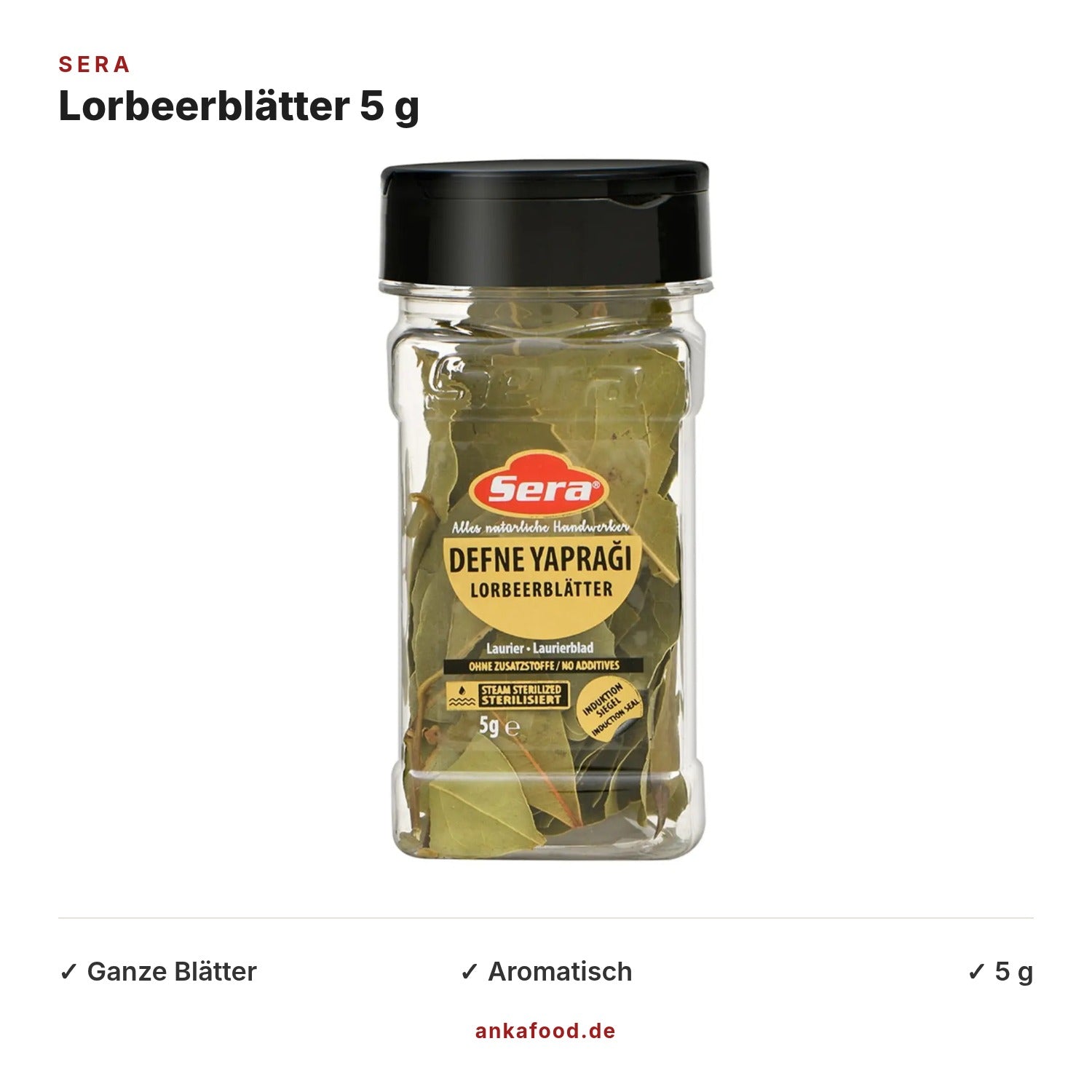 Sera Lorbeerblätter ganz 5 g – Anka Food