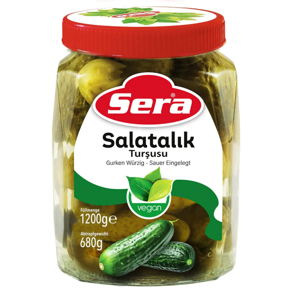 Sera Eingelegte Gurken würzig-sauer 1200g – Knackiges Turşu – Anka Food