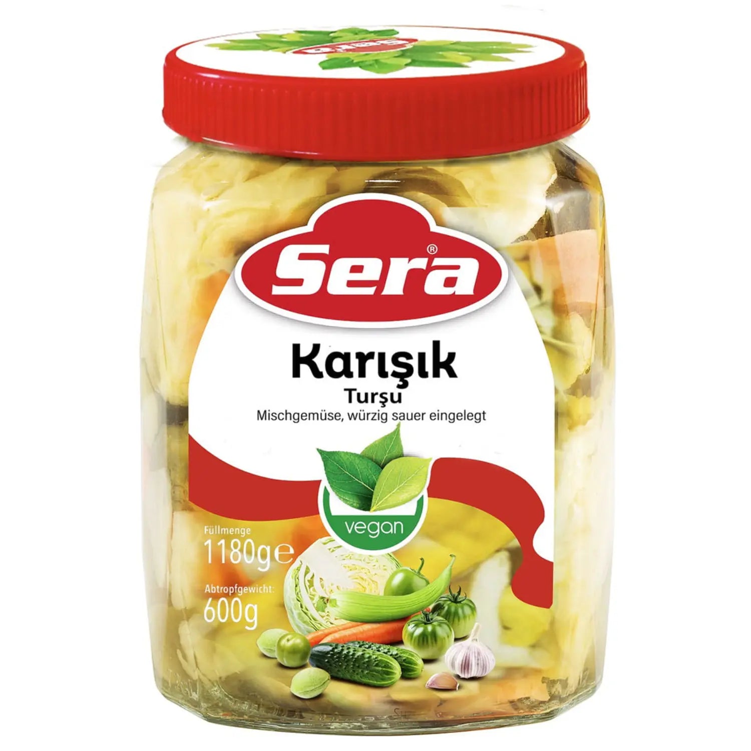 Sera Gemischtes Gemüse würzig-sauer 1080g – Traditionelles Turşu – Anka Food