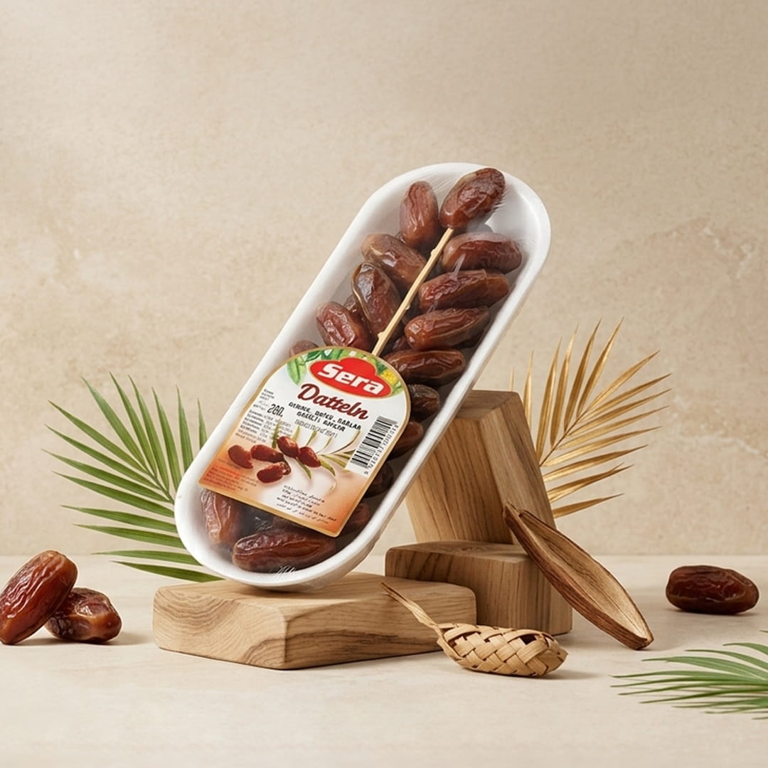 Deglet Nour Datteln am Zweig – Honigsüßer Snack direkt aus der Natur 200g