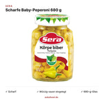 Sera Scharfe Baby-Peperoni 680 g – Anka Food