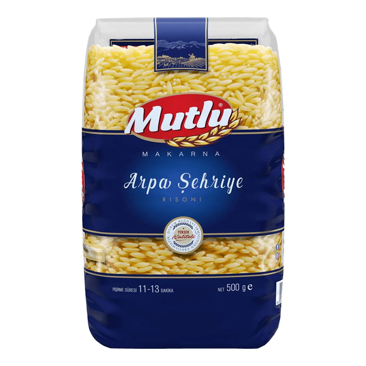 Mutlu Arpa Şehriye (Risoni) – Traditionelle Pastaschmankerl für Reis & Suppen 500g - Anka Food