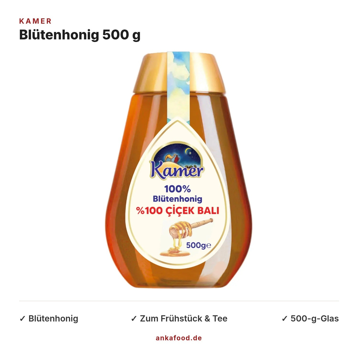 Kamer Blütenhonig 500 g – Anka Food