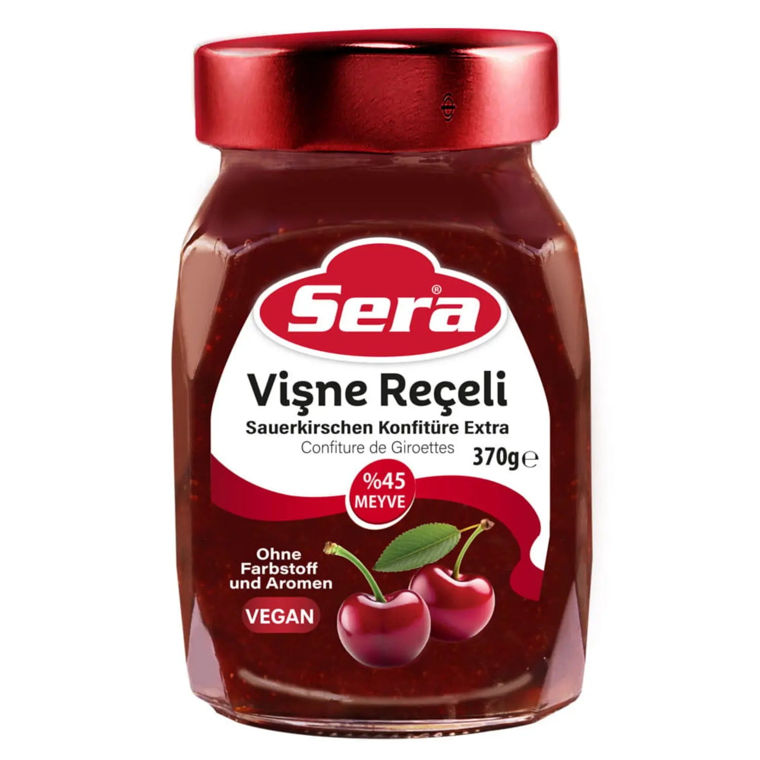 Sera Sauerkirschen Konfitüre Extra 370g – Fruchtiger Genuss – Anka Food