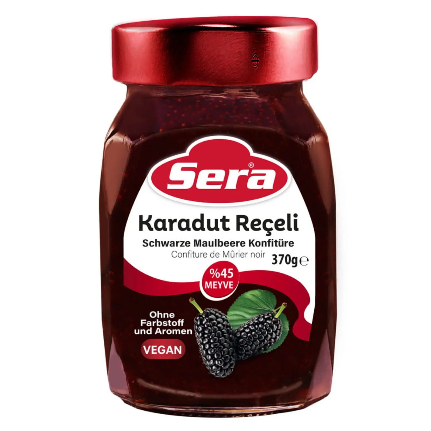Sera Schwarze Maulbeere Konfitüre 370g – Intensiver Genuss – Anka Food