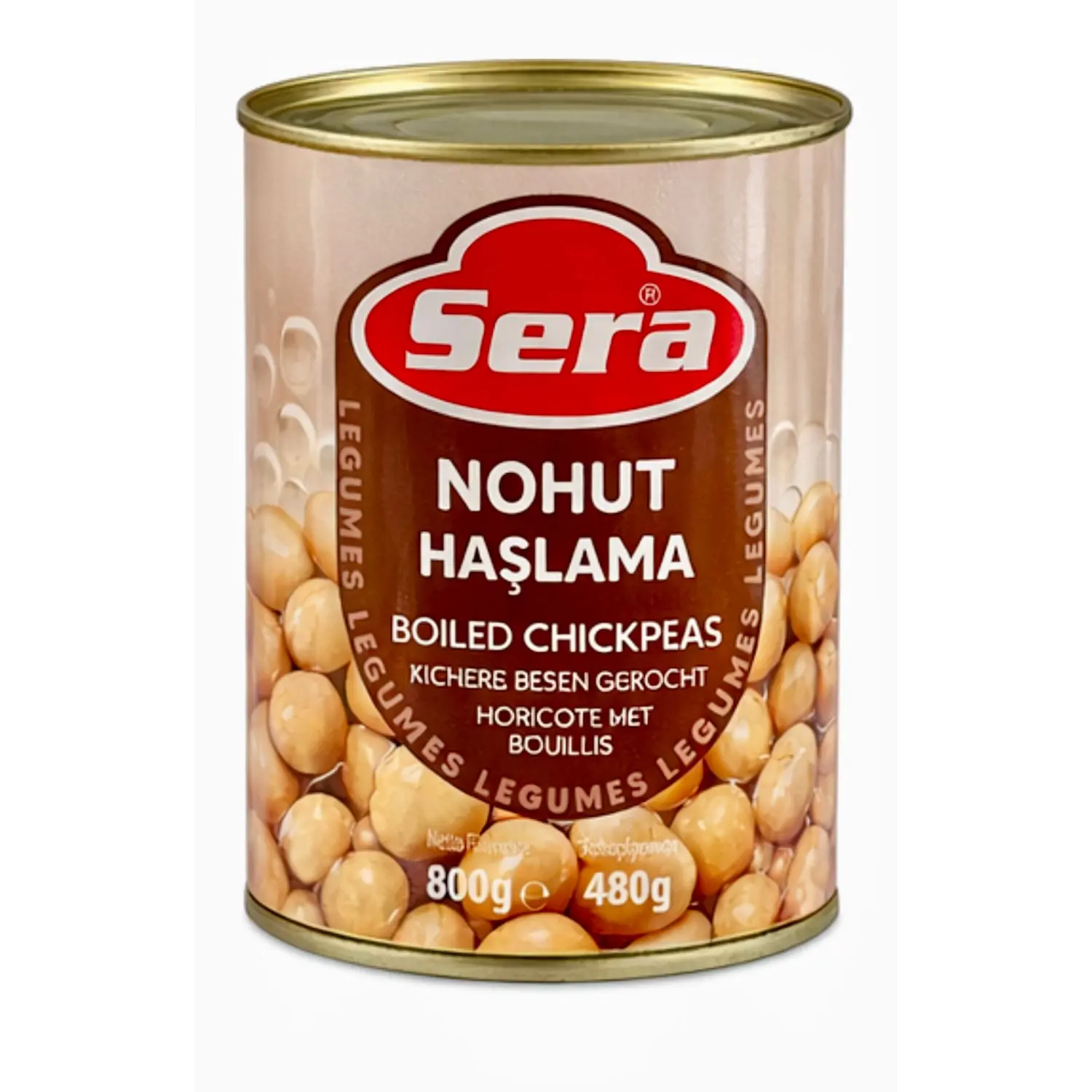 Sera Kichererbsen 800g – Verzehrfertig gekocht 