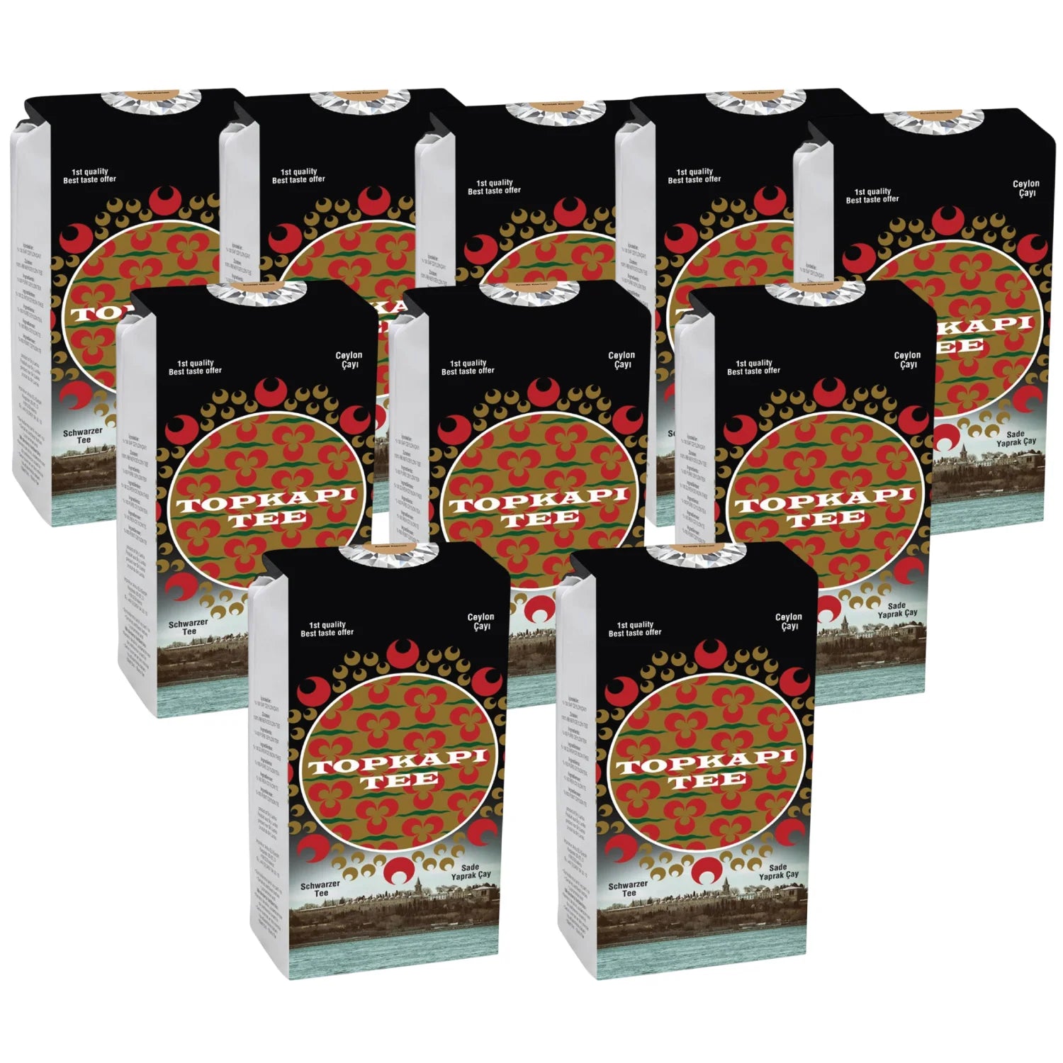 Topkapı Ceylon Tee 10kg (10er Pack) – Schwarzer Blatt Tee Großpackung – Anka Food