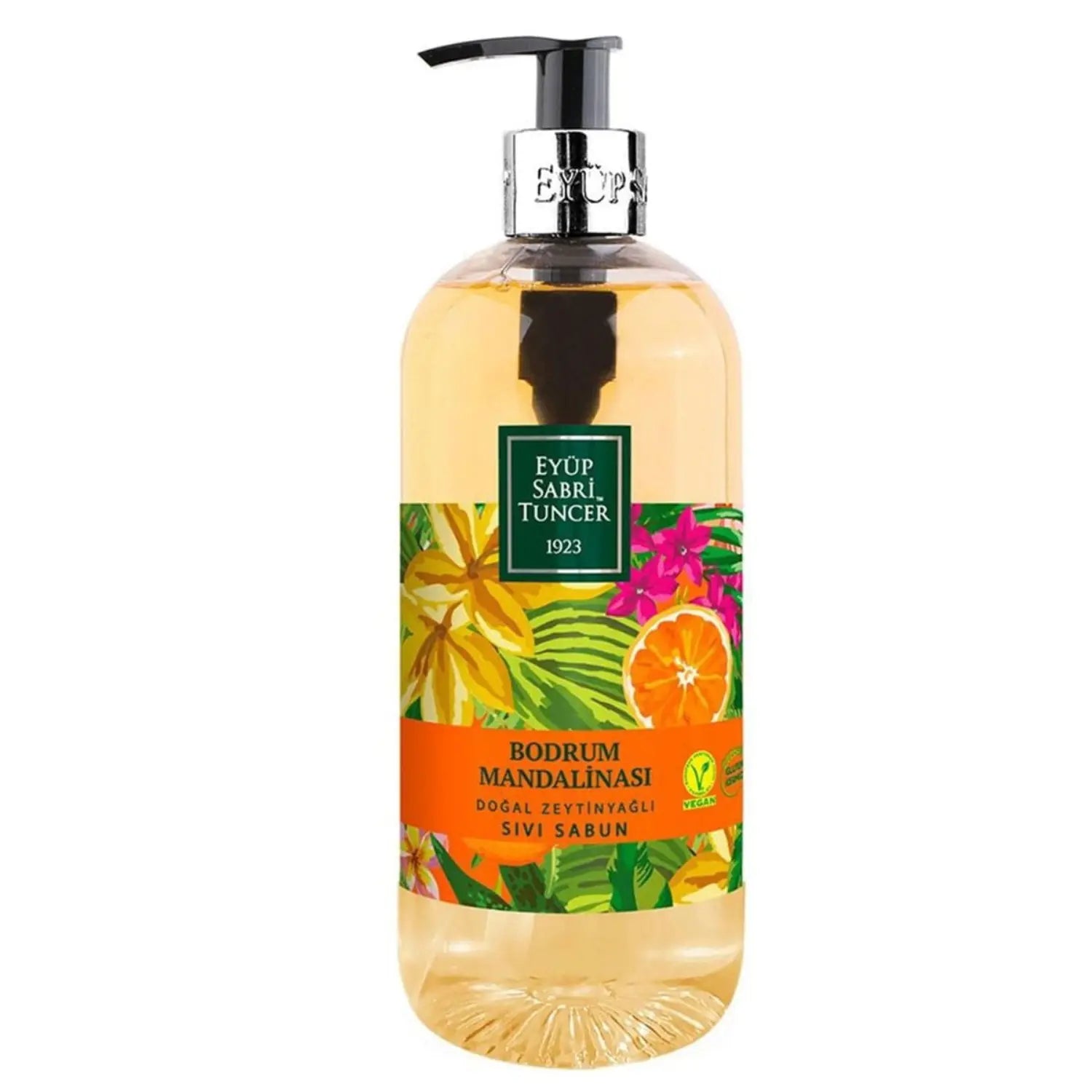 Bodrum Mandarine Flüssigseife 500ml – Mit natürlichem Olivenöl – Anka Food
