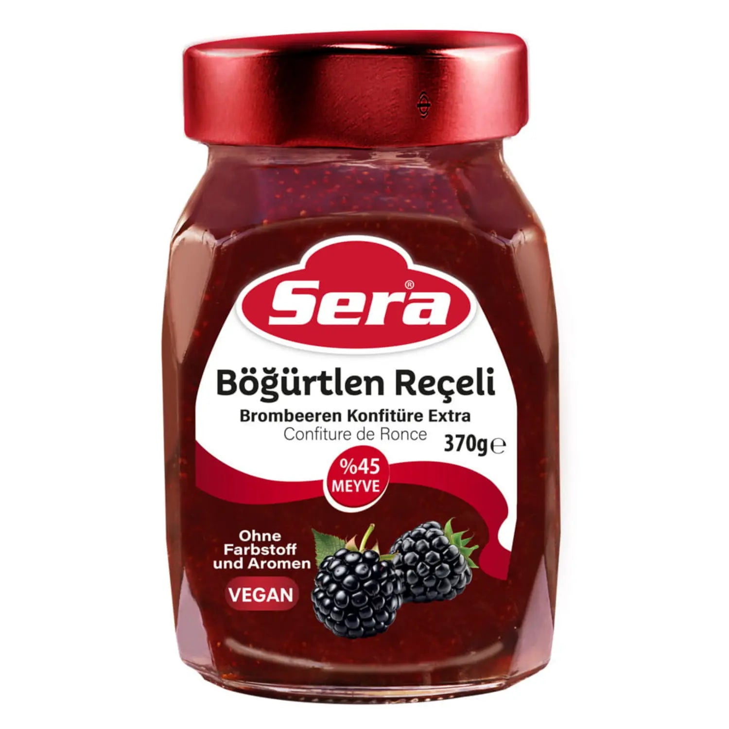Brombeeren Konfitüre Extra 370g – Fruchtiger Aufstrich – Anka Food