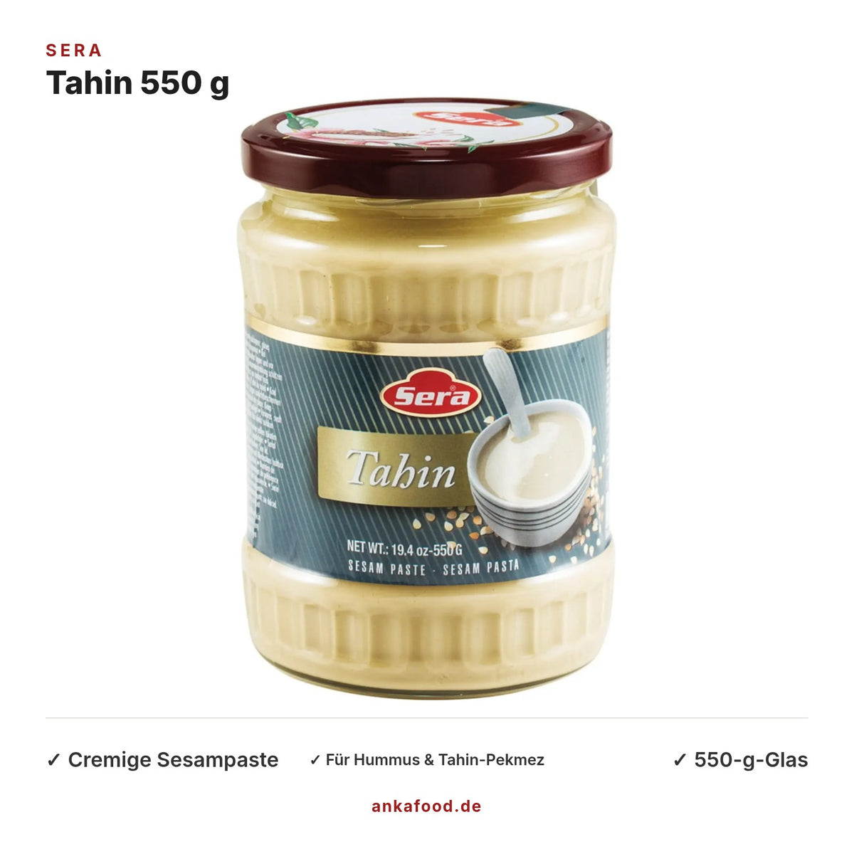 Sera Tahin Sesampaste 550 g – Anka Food
