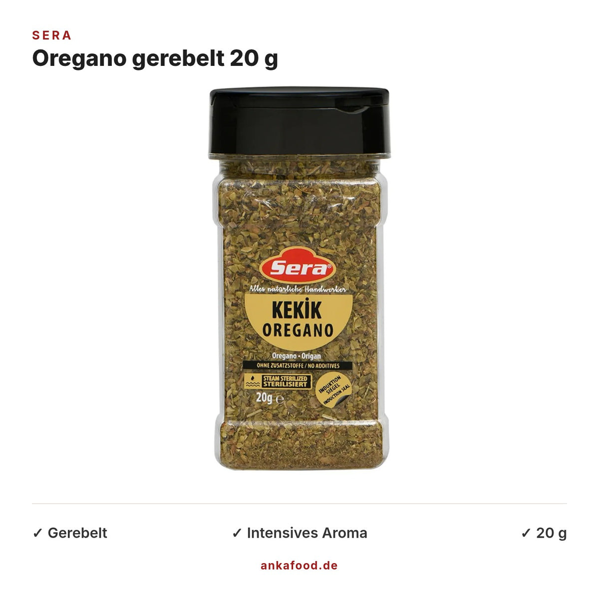 Sera Oregano gerebelt 20 g – Anka Food