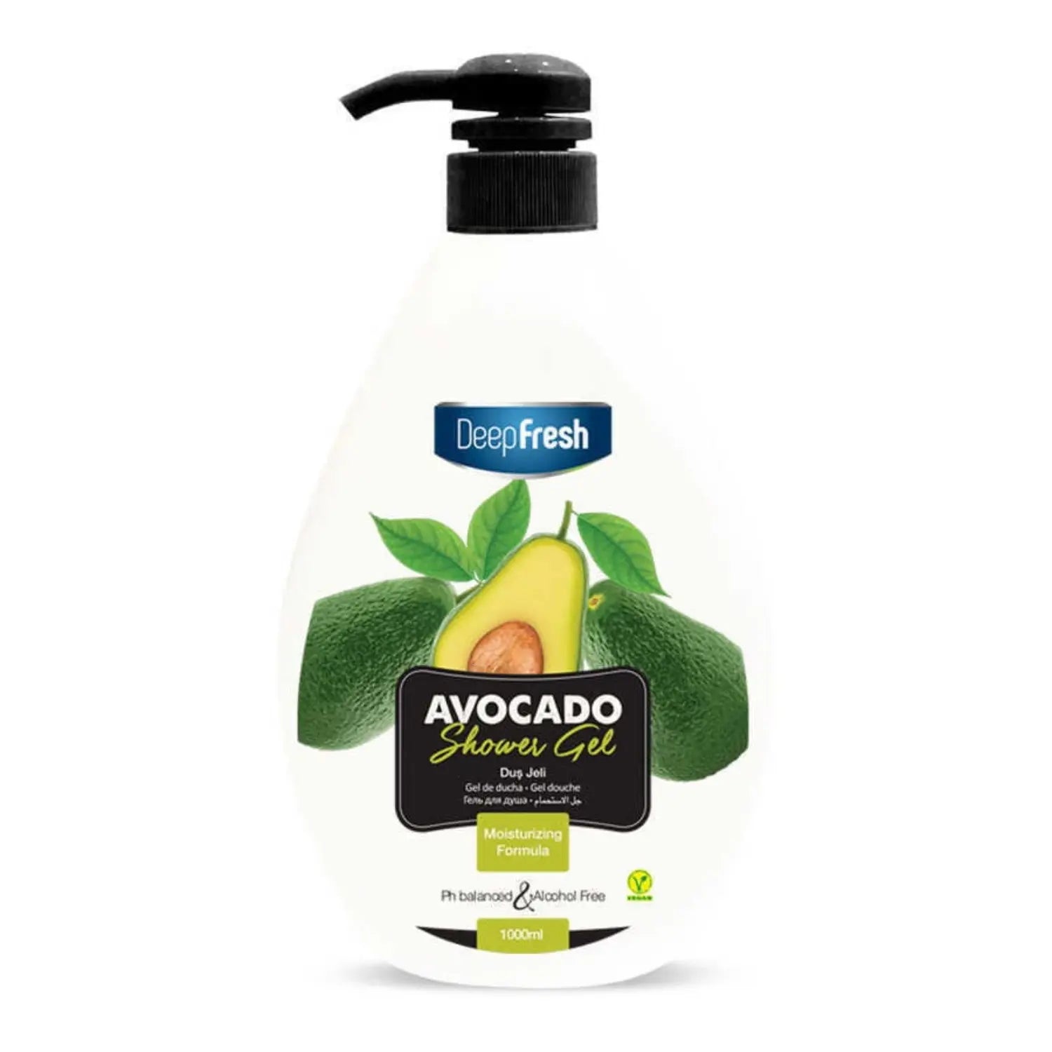 Avocado Duschgel 1000ml – Feuchtigkeitsspendend & Mild – Anka Food