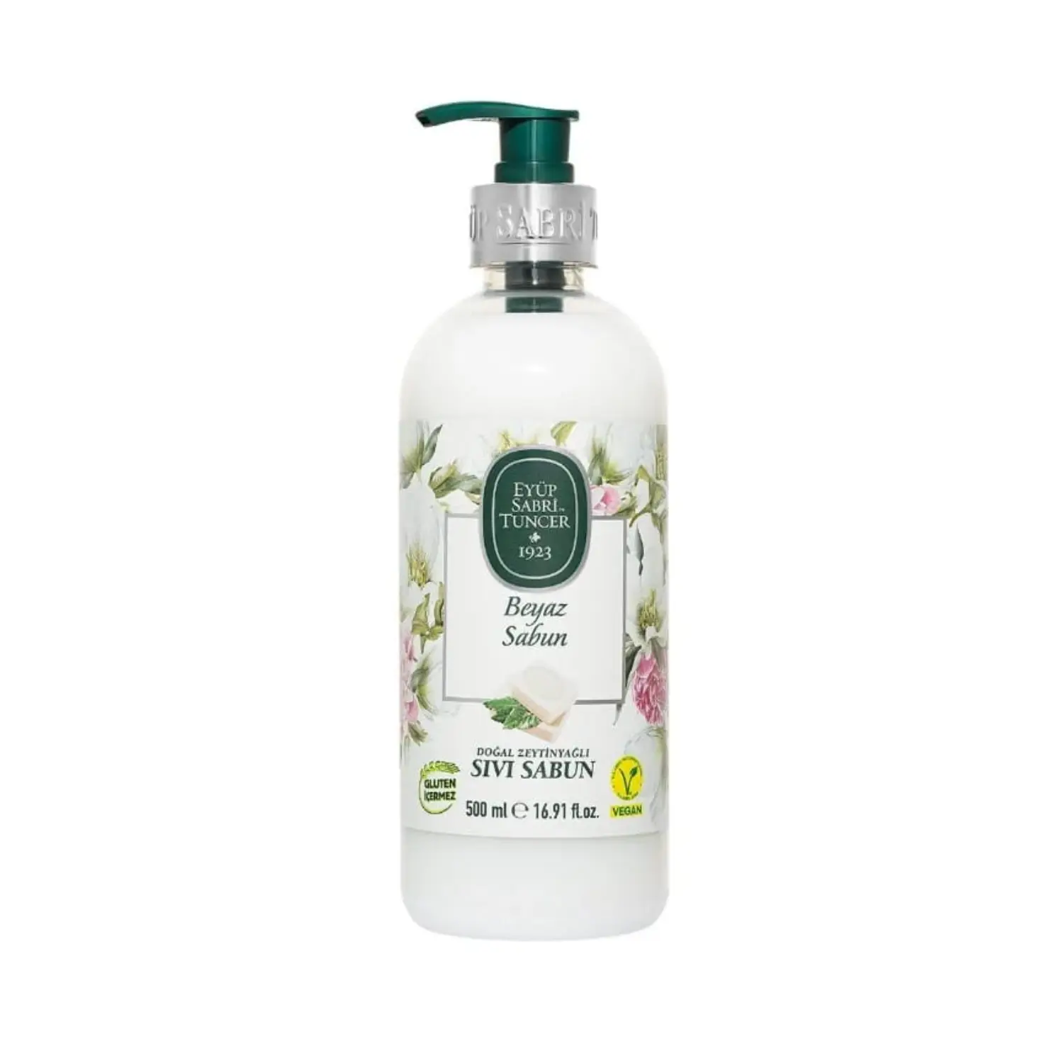 Flüssigseife Beyaz Sabun 500ml – Natürliches Olivenöl – Eyüp Sabri Tuncer