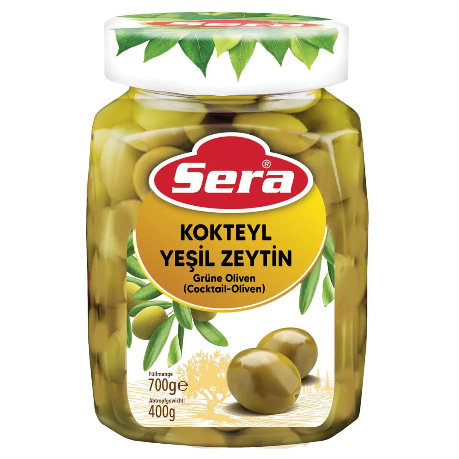 Grüne Cocktail-Oliven 400g ATG – Mild & Knackig – Anka Food
