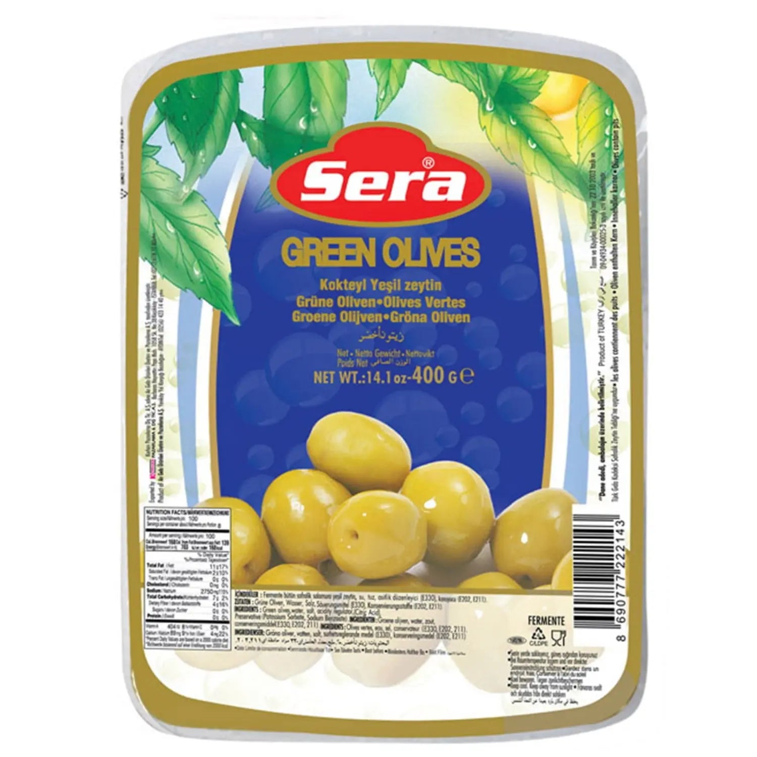 Grüne Cocktail-Oliven 400g – Frischebox & Fermentiert – Anka Food
