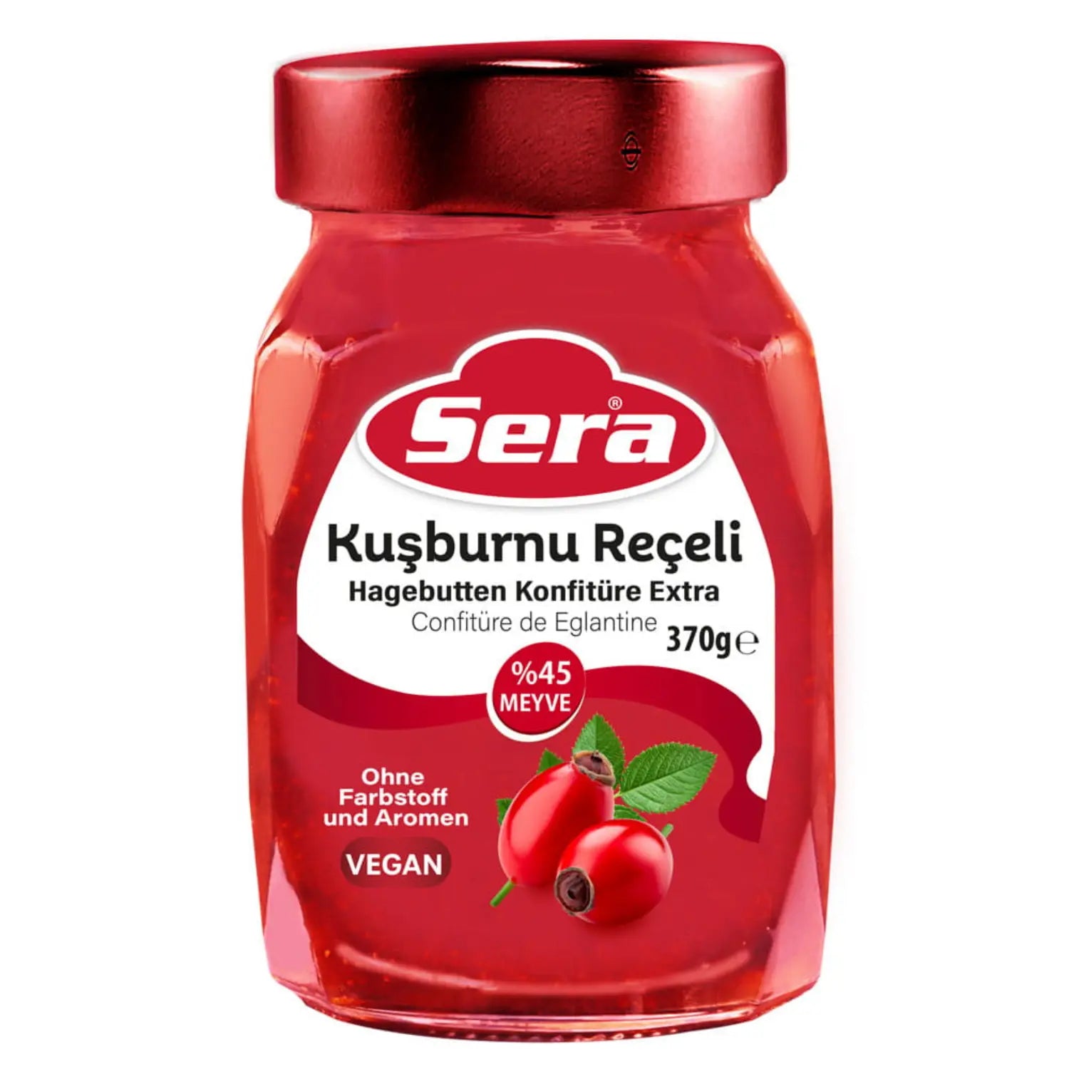 Hagebutten Konfitüre Extra 370g – Fruchtiger Brotaufstrich – Anka Food