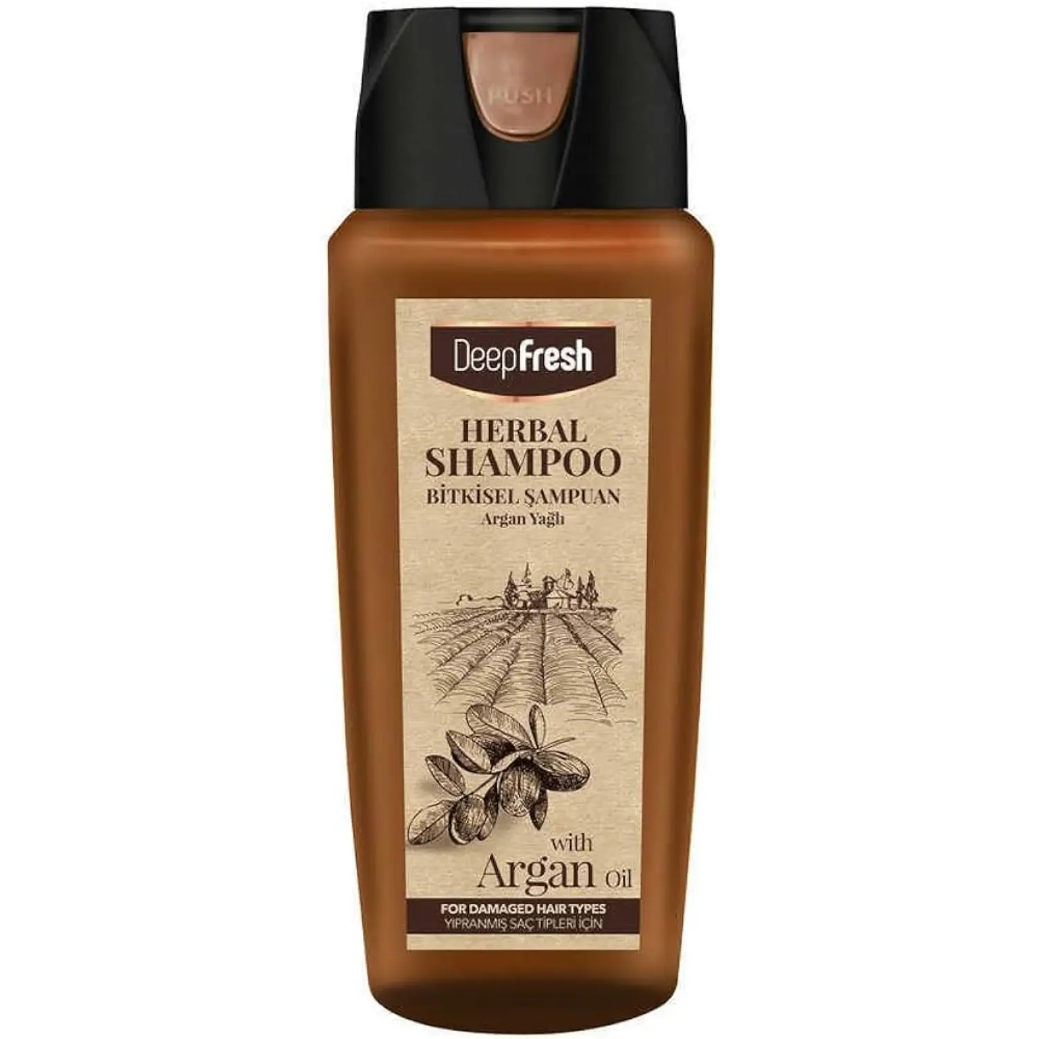 Herbal Shampoo mit Arganöl 500ml – Für strapaziertes Haar – Anka Food