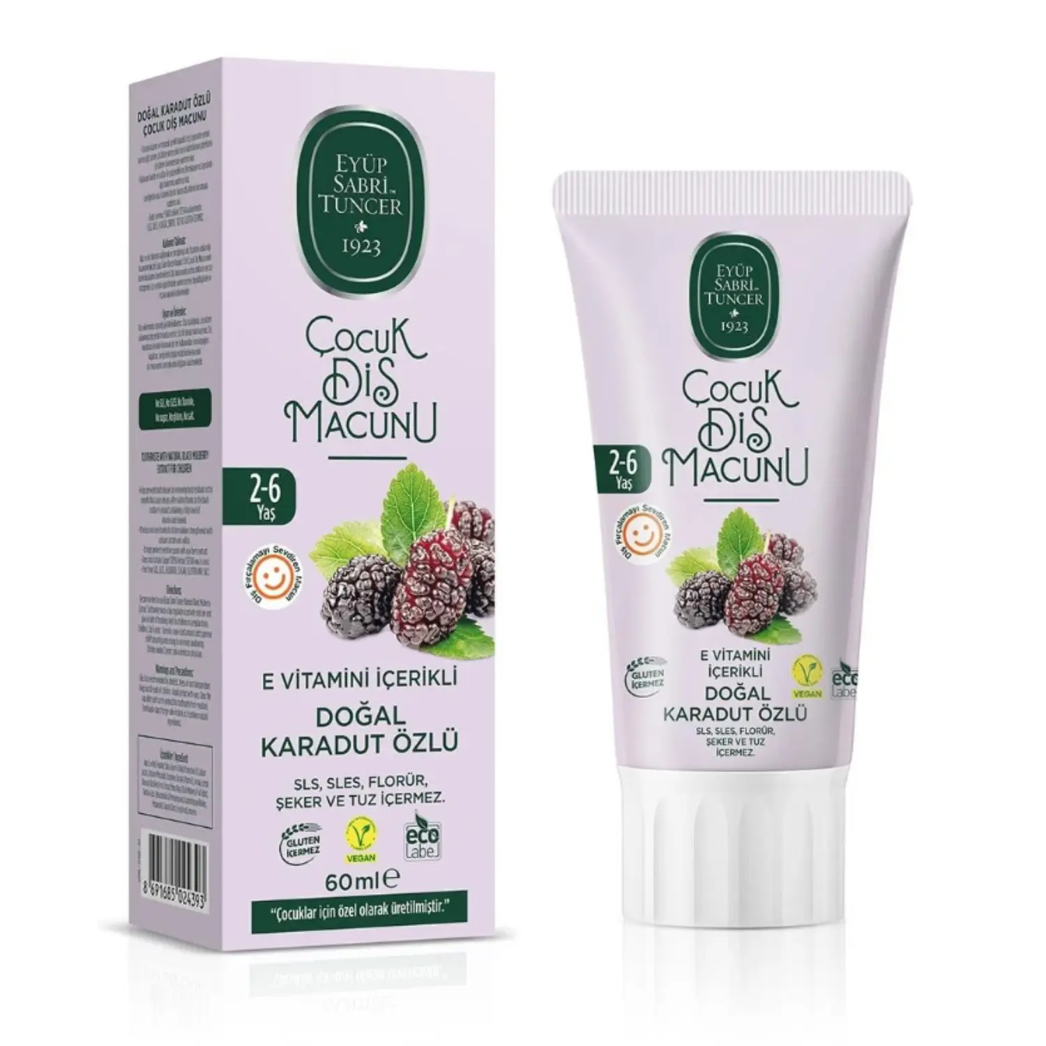 Kinderzahnpasta 60ml – Maulbeerextrakt & Vitamin E – Anka Food
