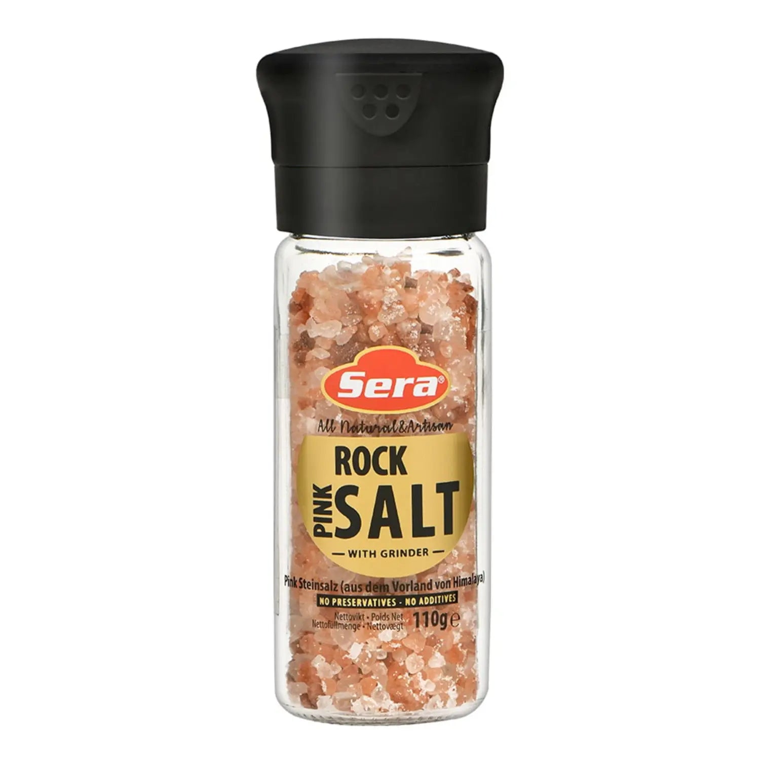 Pink Rock Salt with Grinder – Natural Gourmet Salt for Your Kitchen 110g