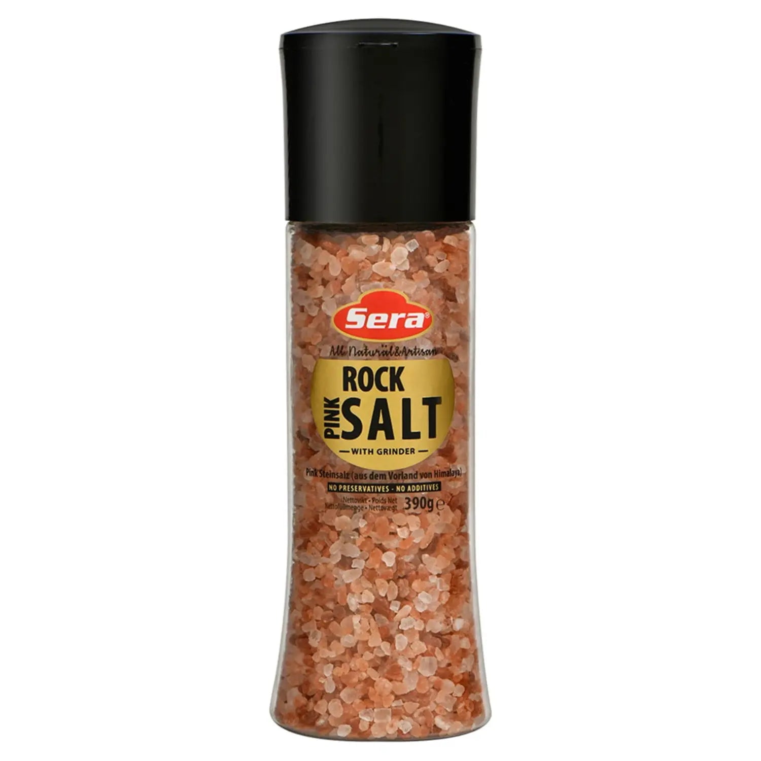Pink Steinsalz 390g mit Mühle – Naturbelassenes Himalaya-Salz – Anka Food