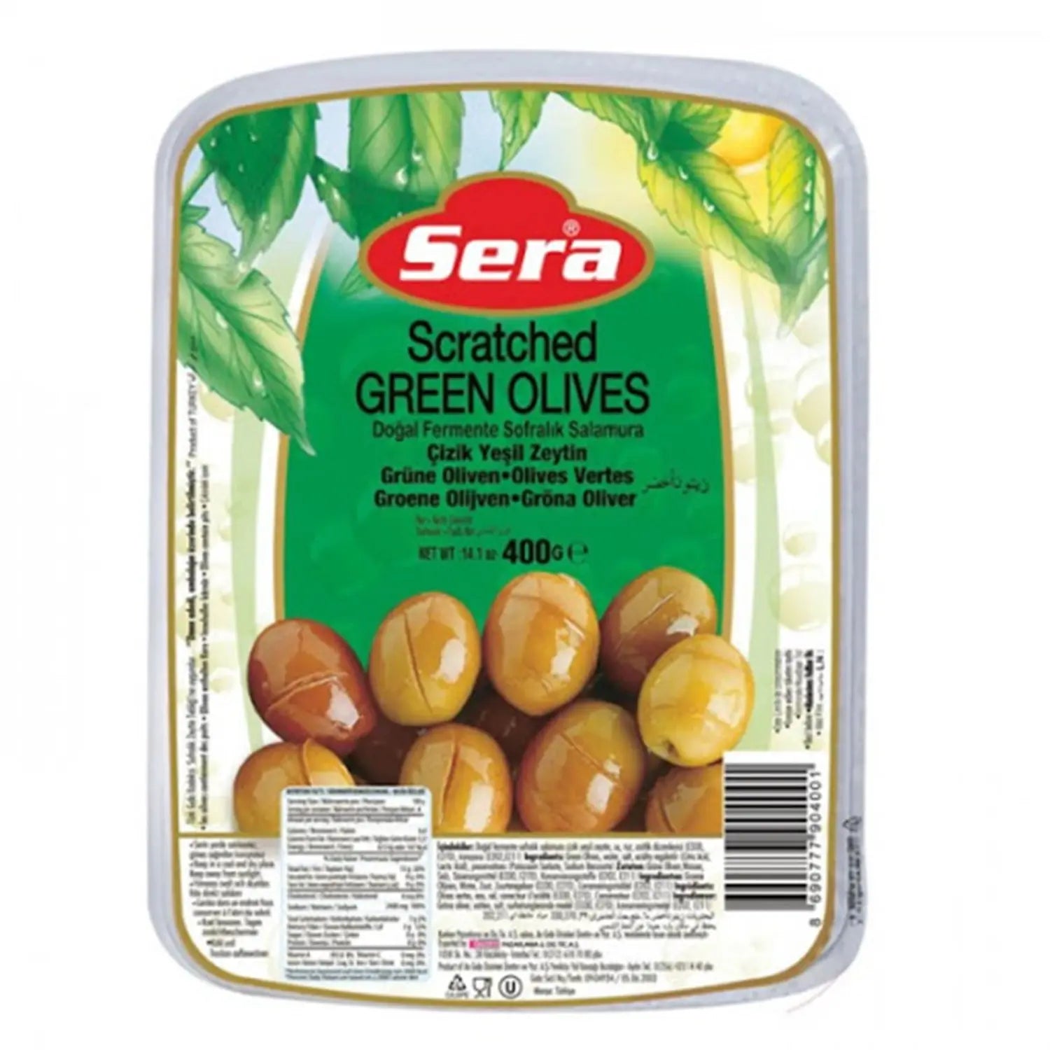 Premium Grüne Oliven geritzt 400g – Natürliche Fermentation – Anka Food
