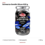 Sera Schwarze Gemlik-Oliven 620 g – Anka Food