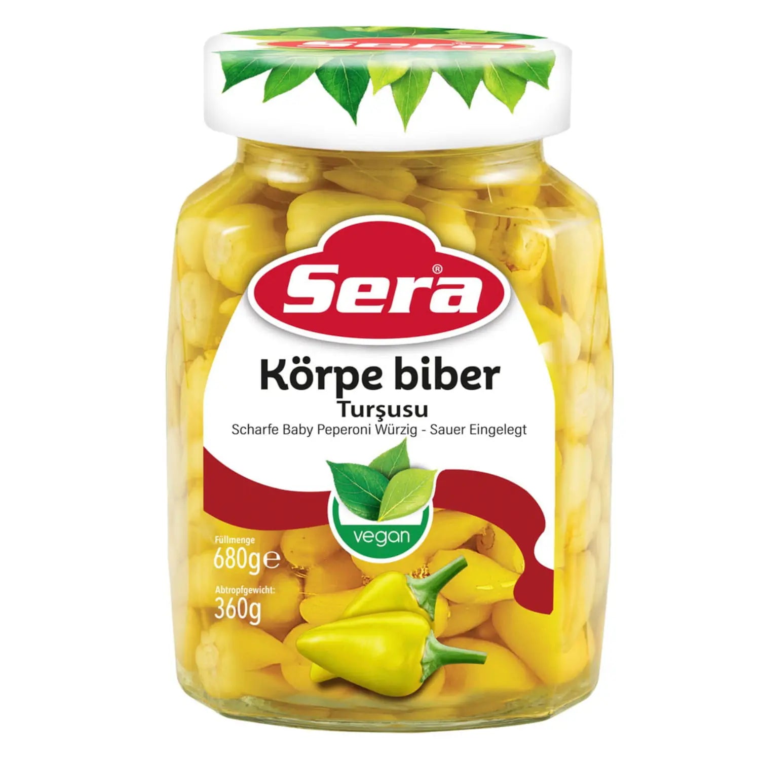 Scharfe Baby Peperoni 680g – Würzig-Sauer Eingelegt – Anka Food