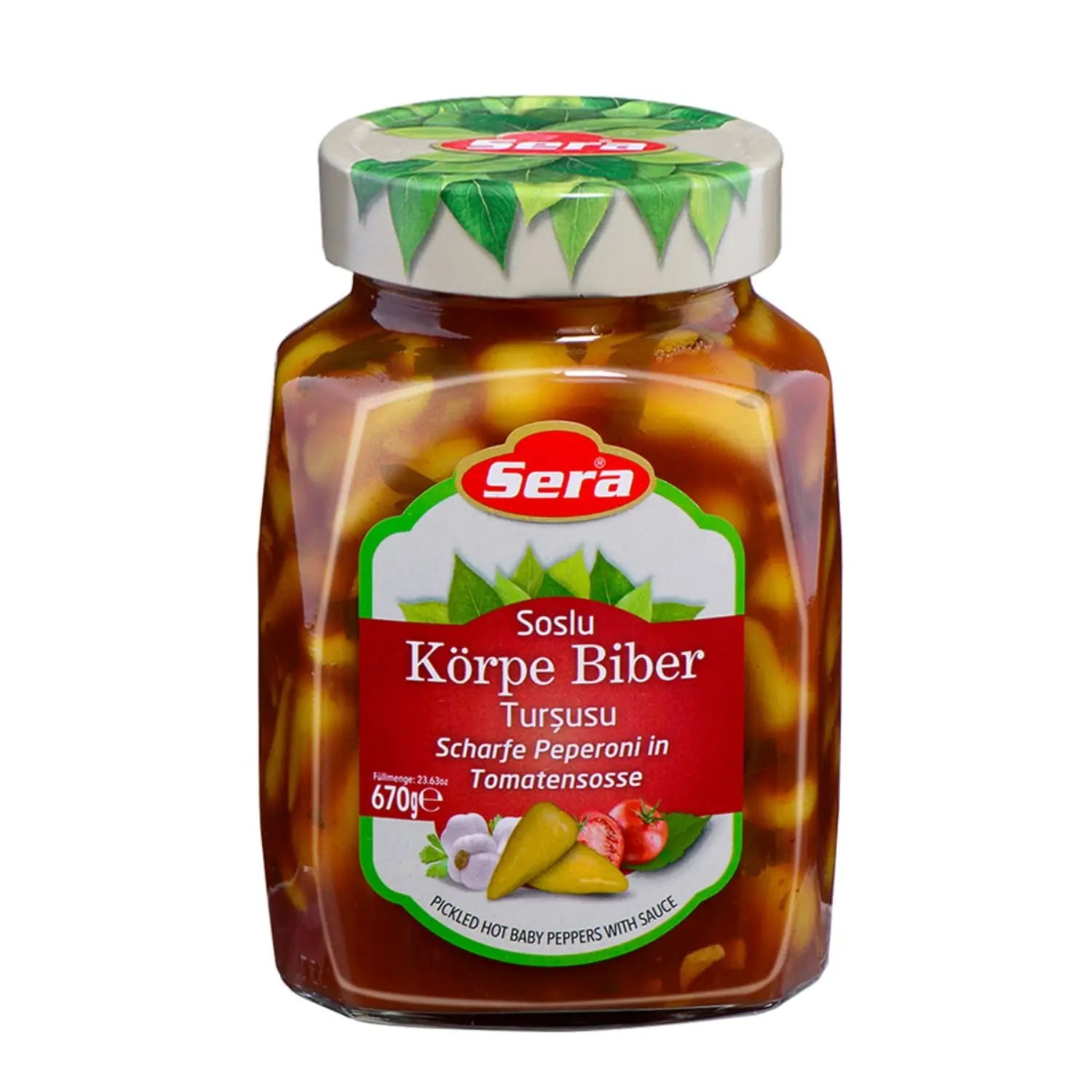 Scharfe Peperoni 670g in Tomatensauce – Pikantes Meze – Anka Food