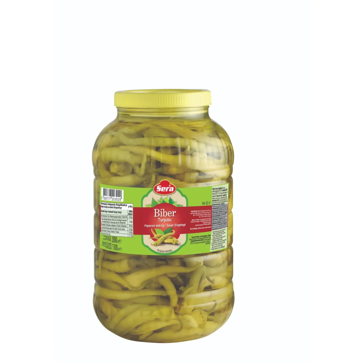 Scharfe Peperoni 2800g Sauer Eingelegt – Vorratspackung – Anka Food