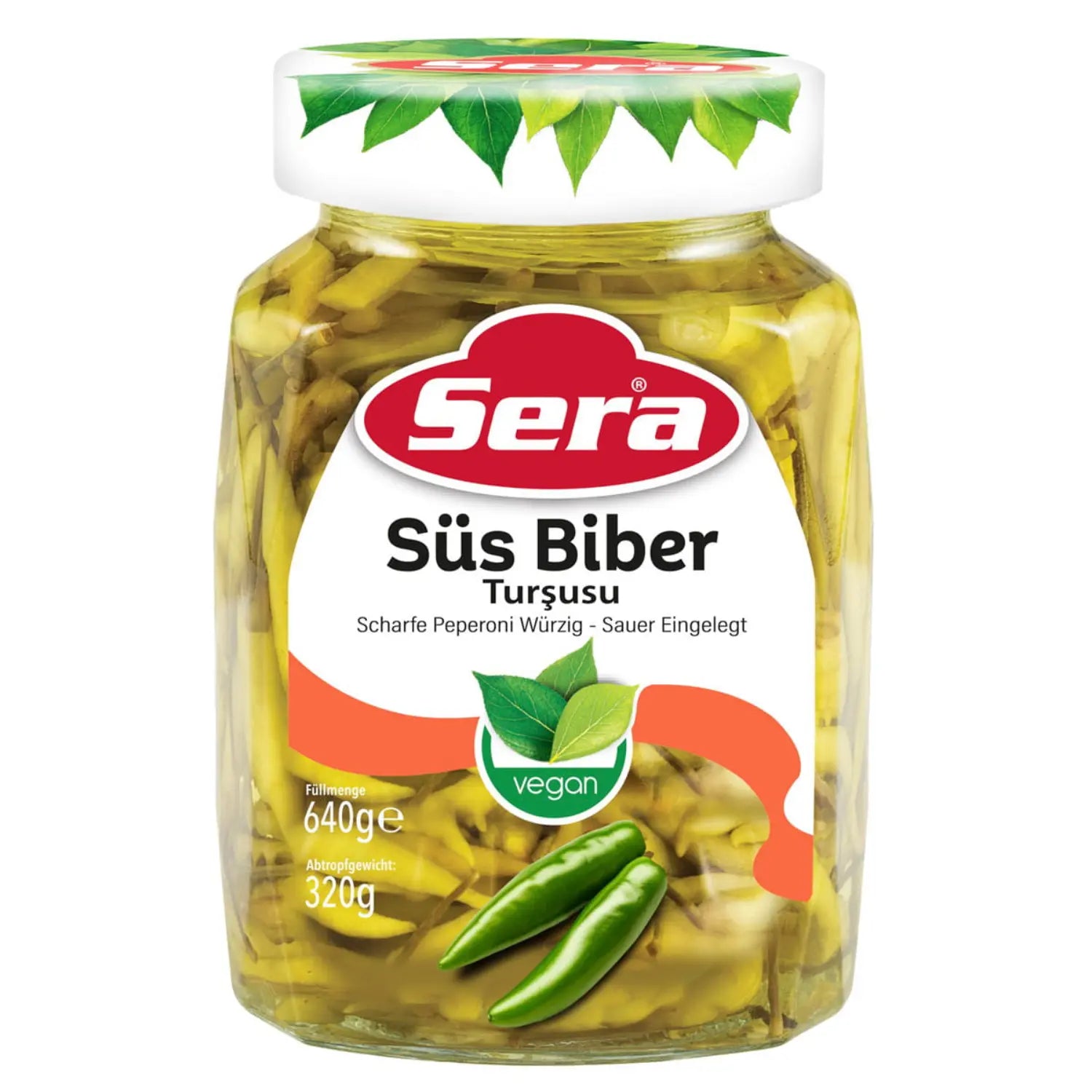 Scharfe Zierpeperoni 640g Sauer Eingelegt – Pikante Mini-Schoten – Anka Food