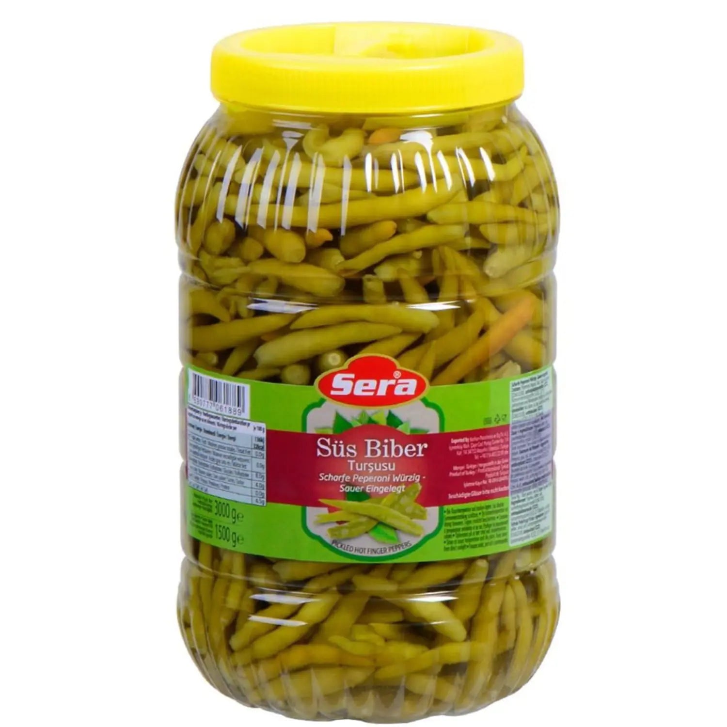 Scharfe Zierpeperoni 3000g Sauer Eingelegt – Vorratspackung – Anka Food
