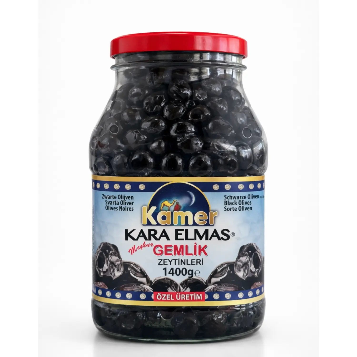 Schwarze Oliven Kara Elmas 1400g – Gemlik Premium Qualität – Anka Food
