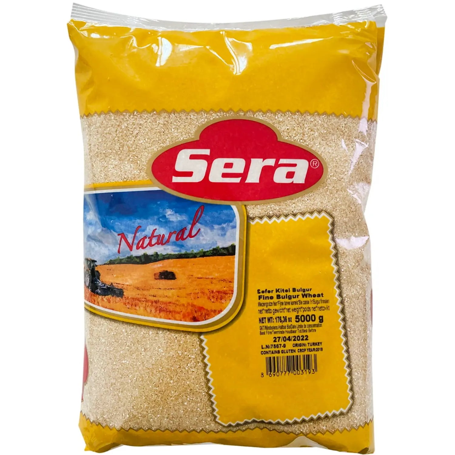 Sefer Kitel Bulgur 5000g – Feinster Weizengrütze für Köfte – Anka Food