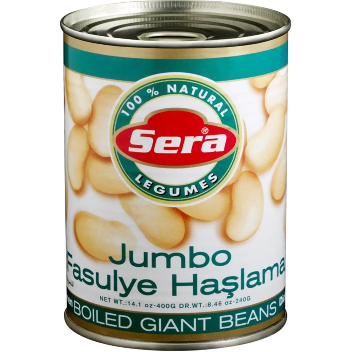 Sera Jumbo Weiße Bohnen 400g – Haşlanmış Dev Fasulye – Anka Food