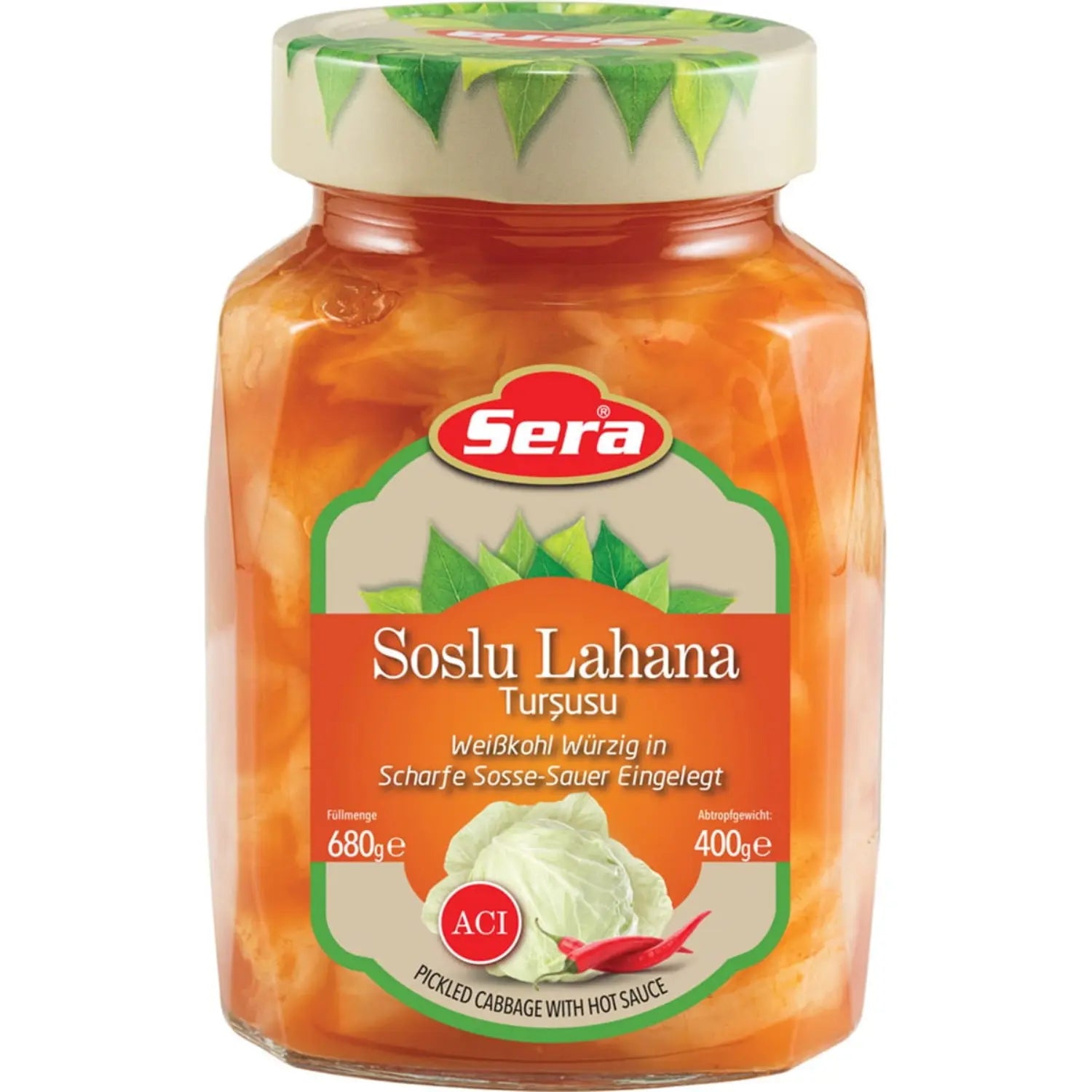 Weißkohl Würzig 680g in Scharfe Sosse – Pikantes Sauergemüse – Anka Food