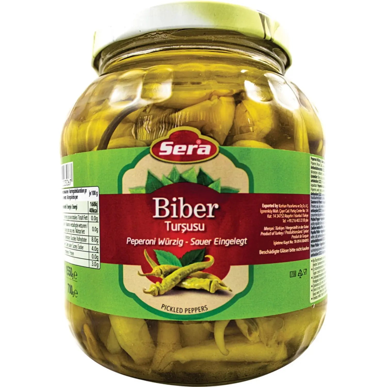 Würzig-Scharfe Peperoni 1550g Sauer Eingelegt – Vorratspackung – Anka Food